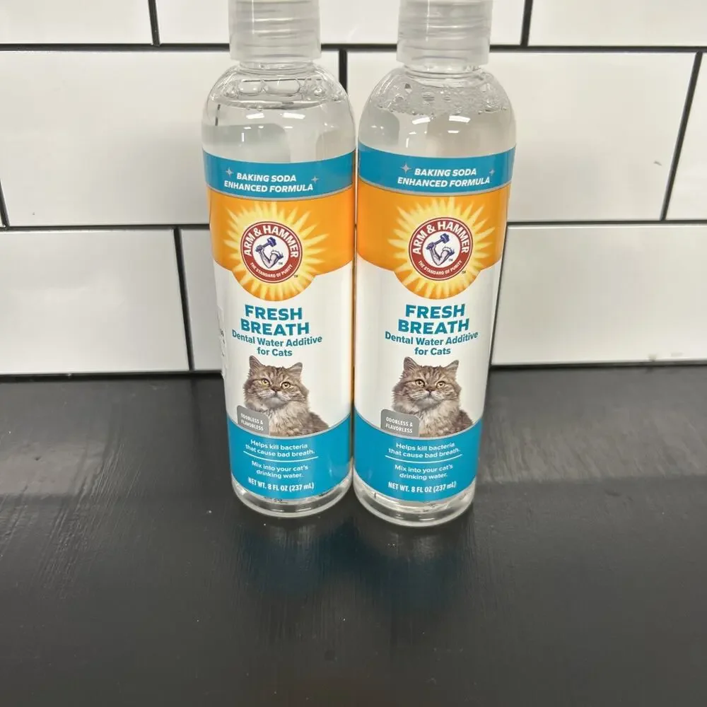 Arm & Hammer for Pets Advanced Care Dental Water Additive for Cats -2 Brand NEW